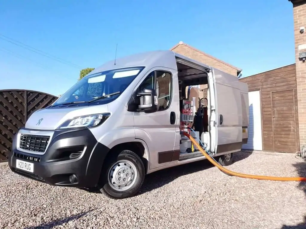 Carpet Cleaning Telford van with professional cleaning equipment